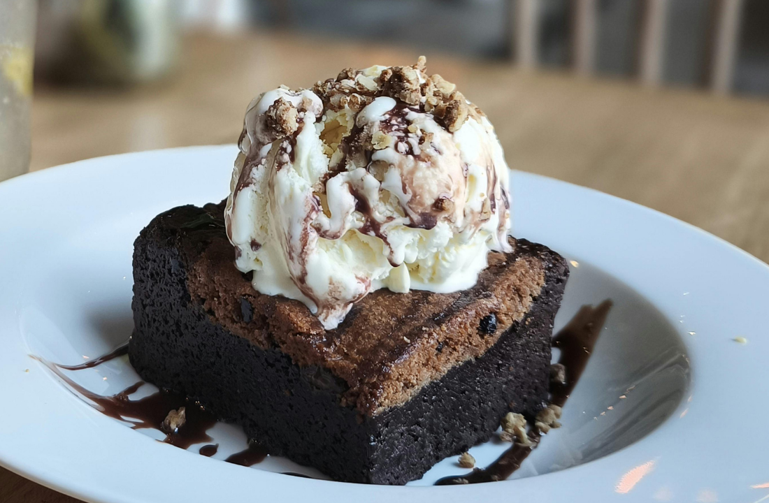Warm Brownie Sundae